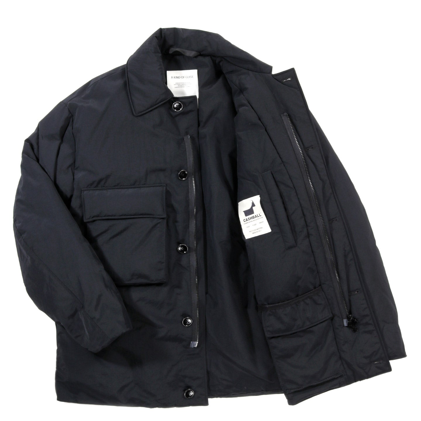 A KIND OF GUISE JUSTO PADDED JACKET ONYX BLACK