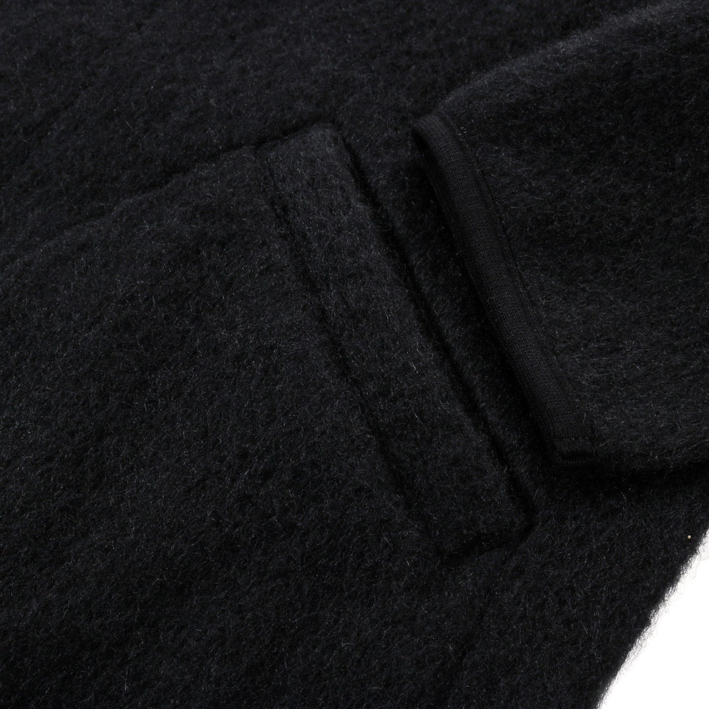 ARPENTEUR CONTOUR JACKET BRUSHED MOHAIR BLACK