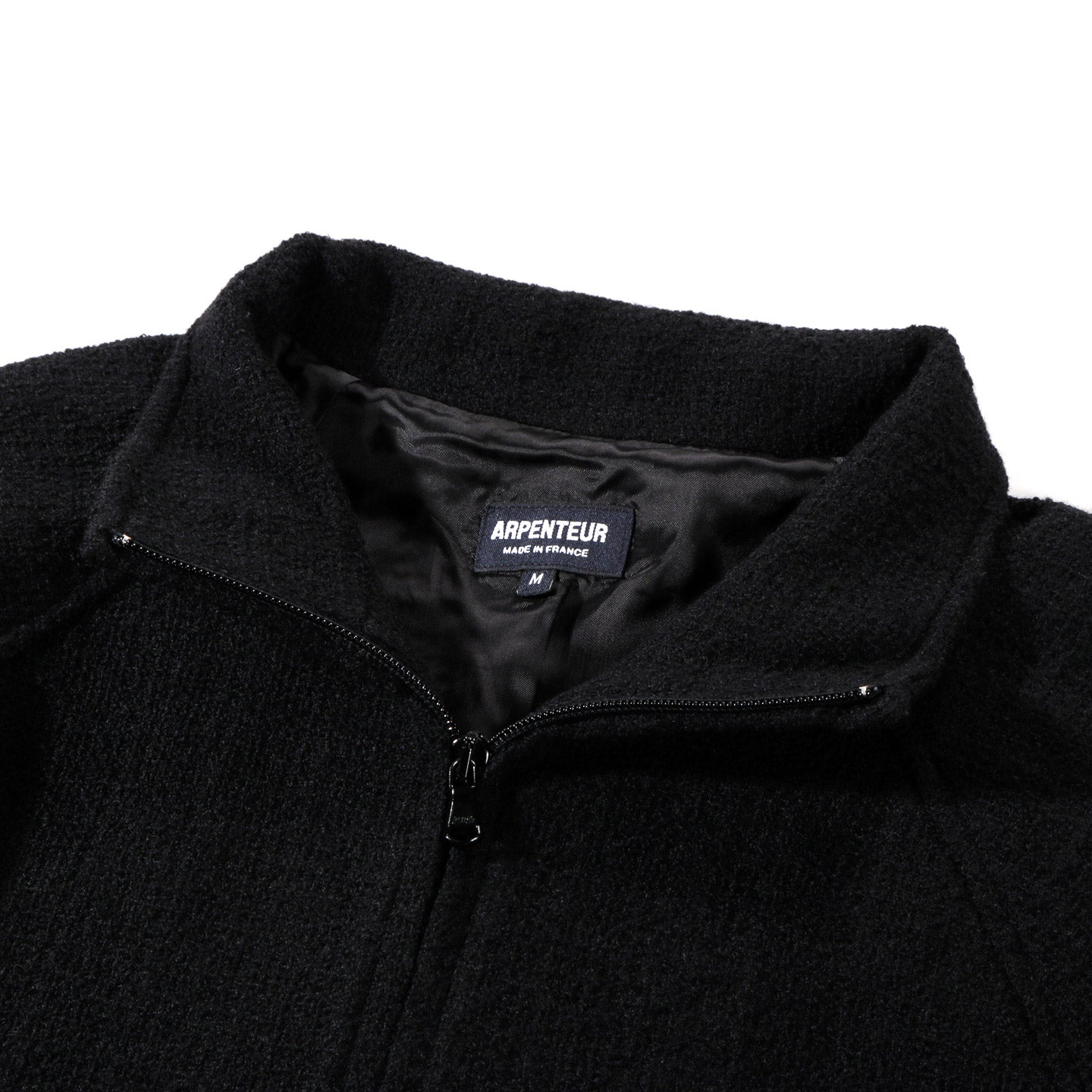 ARPENTEUR TRACK JACKET FANTASY TWEED BLACK