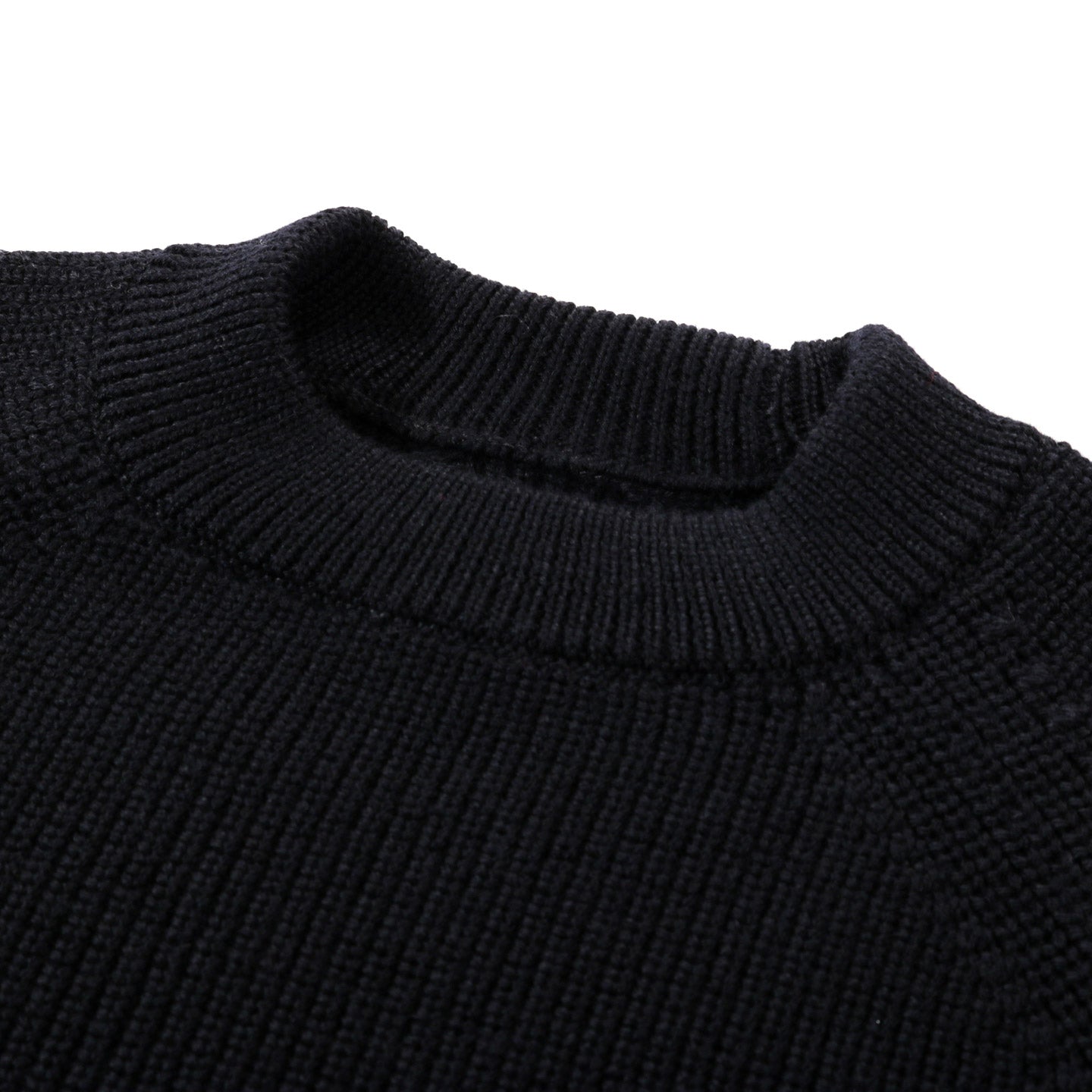 ARPENTEUR PLANO SWEATER MERINO WOOL RIB BLACK