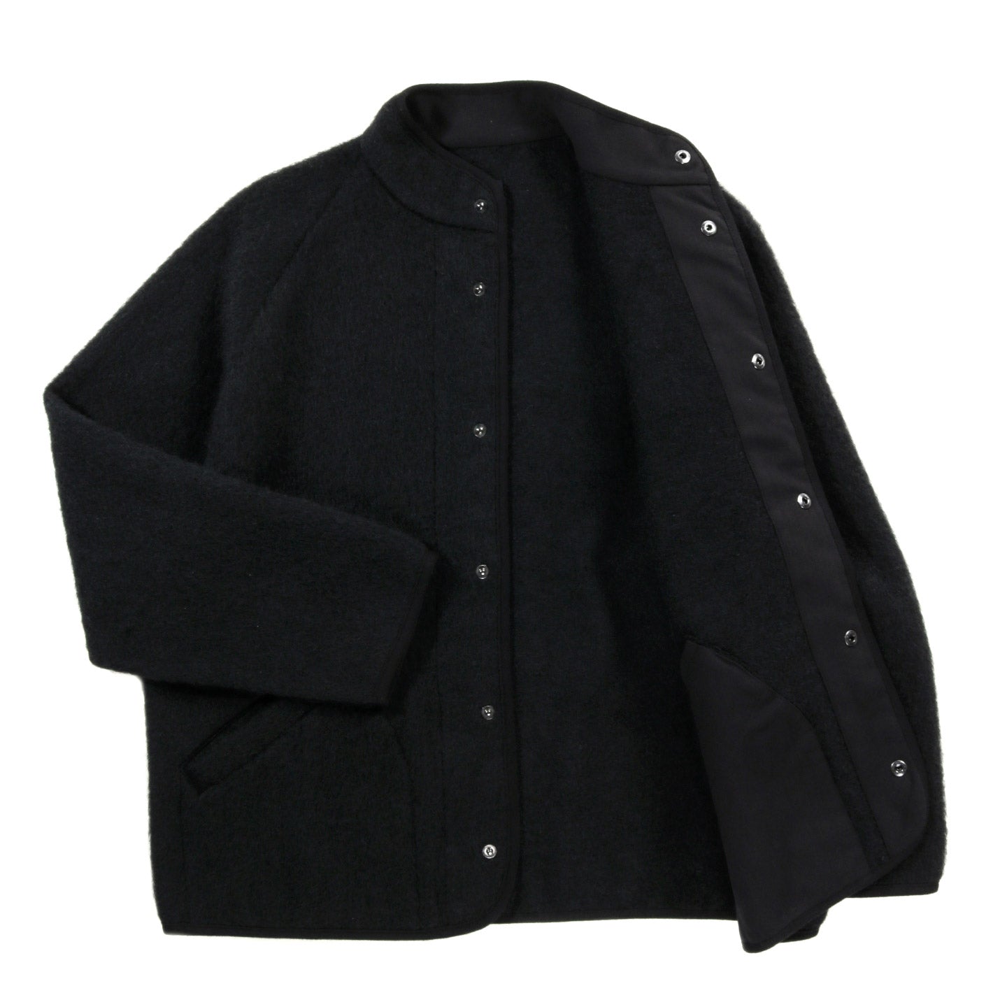 ARPENTEUR CONTOUR JACKET BRUSHED MOHAIR BLACK