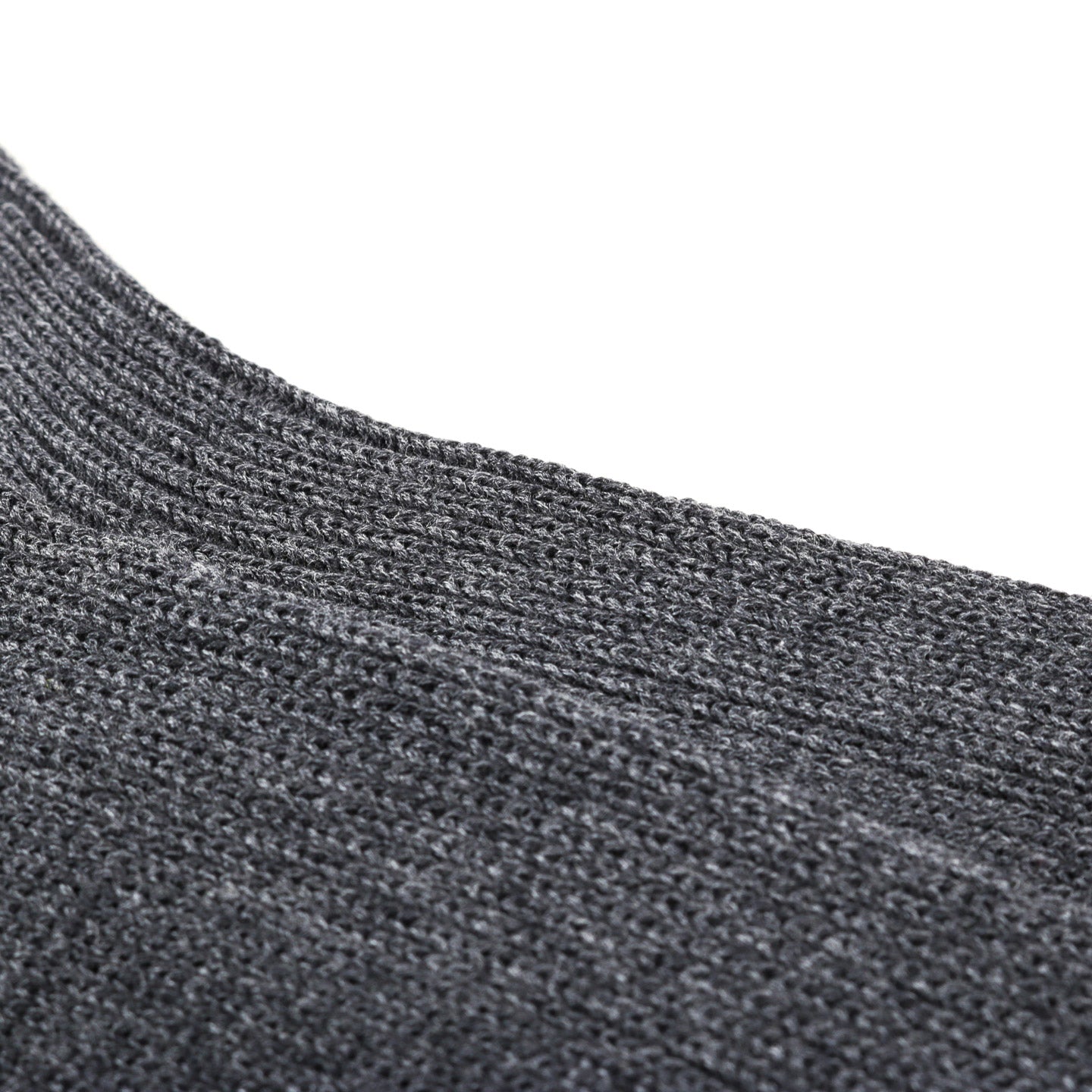 AURALEE COTTON CASHMERE LOW GAUGE SOCKS CHARCOAL