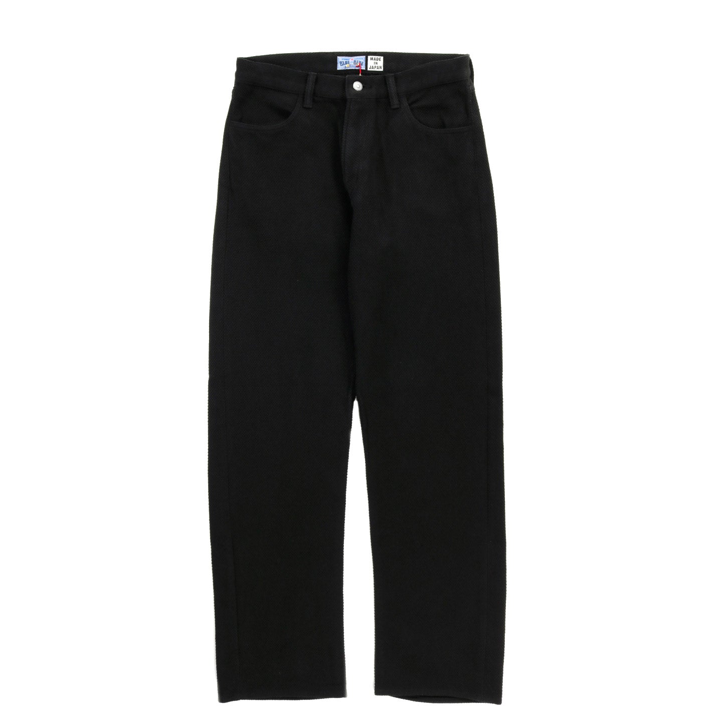 BLUE BLUE JAPAN DOUBLE CLOTH 'SASHIKO' DARK BLACK JEANS