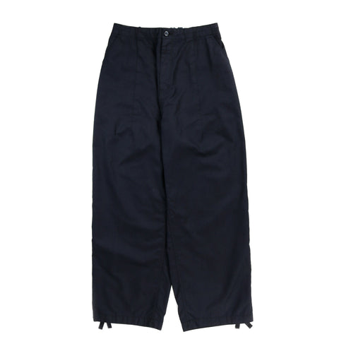 BLUE BLUE JAPAN NYLON SATIN WIDE DART PANTS INDIGO