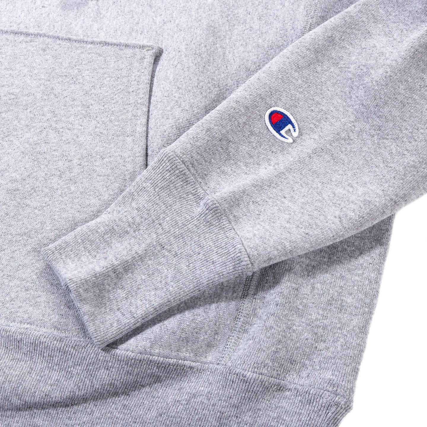 CHAMPION MADE IN THE USA HOODED SWEATSHIRT OXFORD GREY