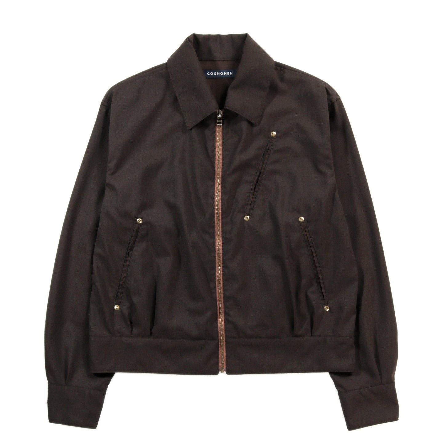 COGNOMEN MILITARY SWING TOP JACKET BROWN