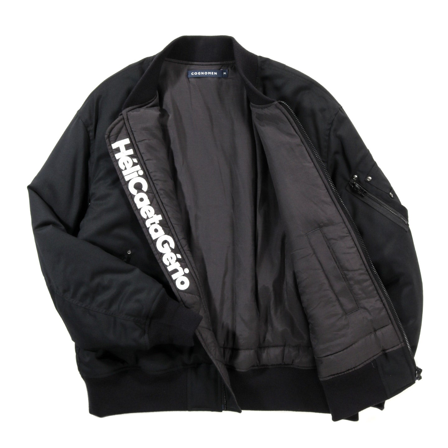 COGNOMEN HELICAETAGERIO MA-1 JACKET BLACK