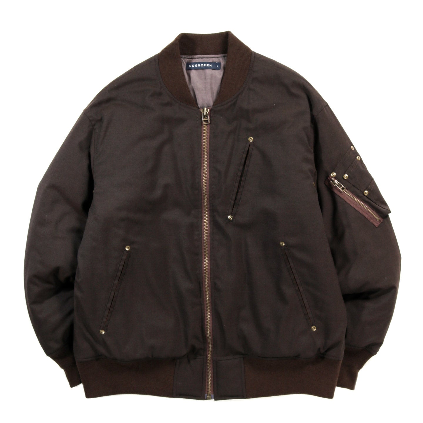 COGNOMEN HELICAETAGERIO MA-1 JACKET BROWN