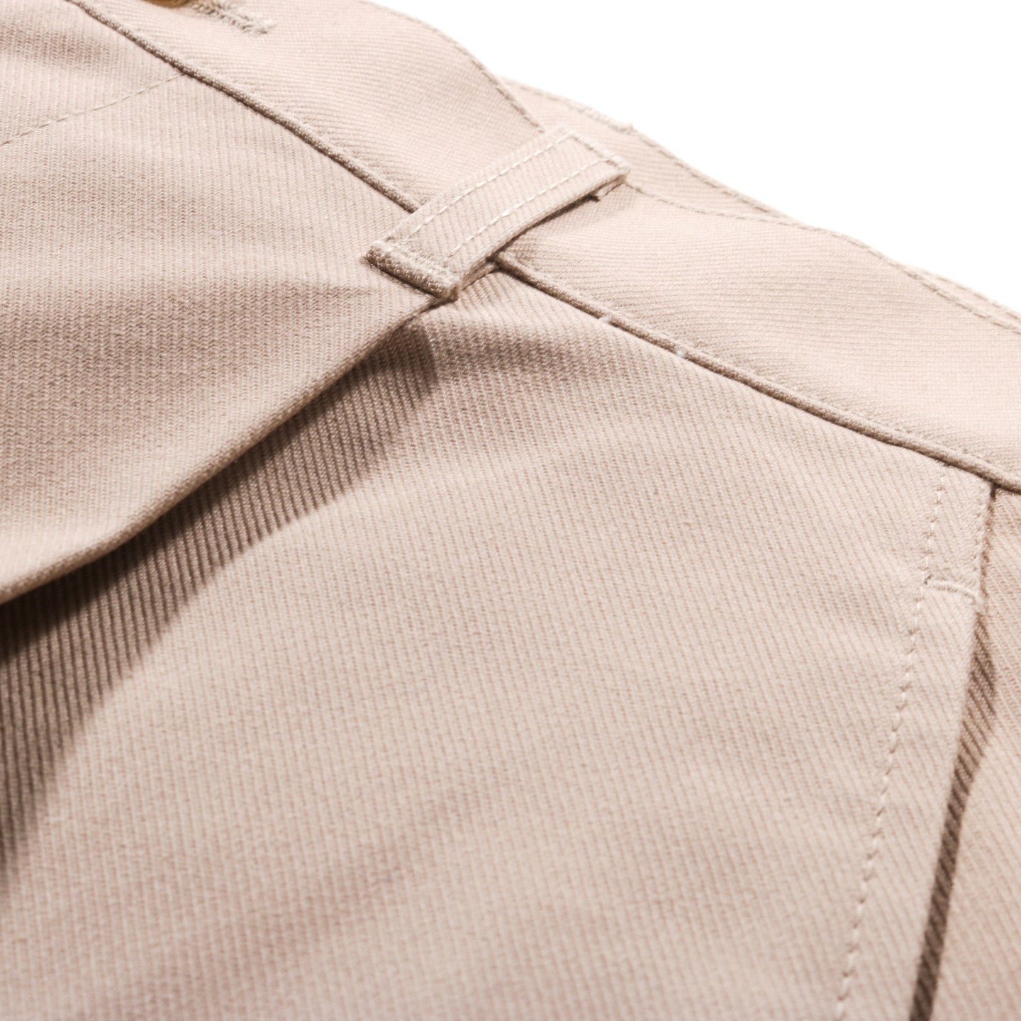 COMME DES GARCONS HOMME P034 WIDE PLEATED PANT HEAVY TWILL BEIGE