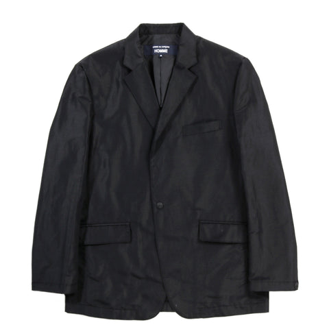 COMME DES GARCONS HOMME J002 LINEN SPORT JACKET BLACK