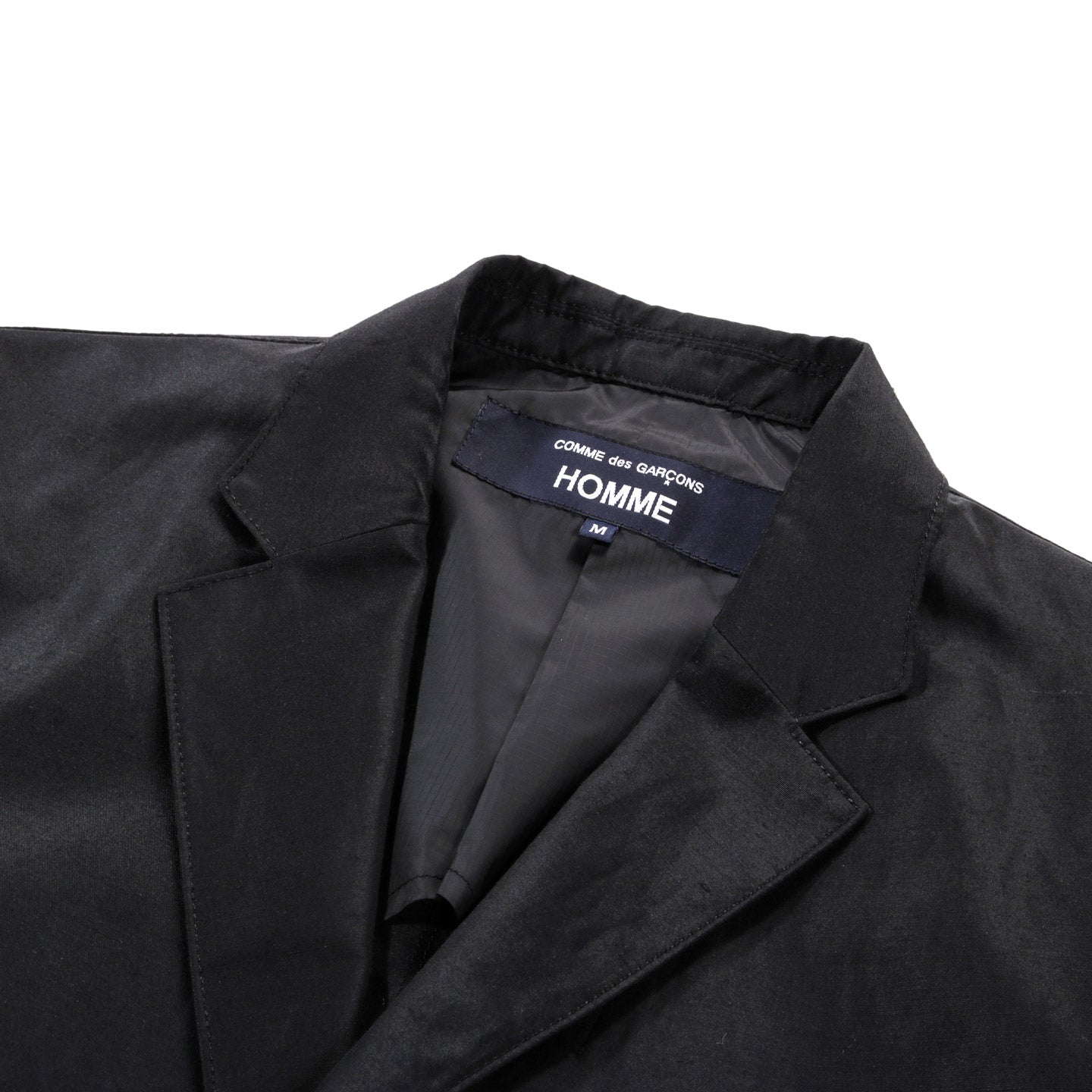 COMME DES GARCONS HOMME J002 LINEN SPORT JACKET BLACK