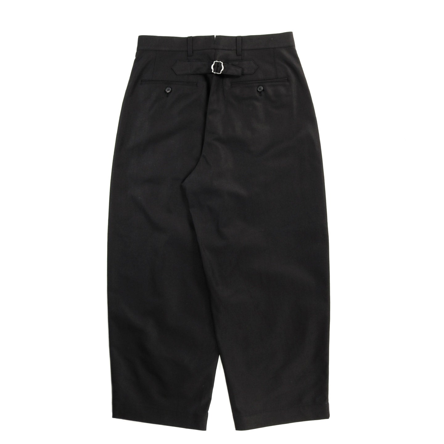 COMME DES GARCONS HOMME P034 WIDE PLEATED PANT HEAVY TWILL BLACK