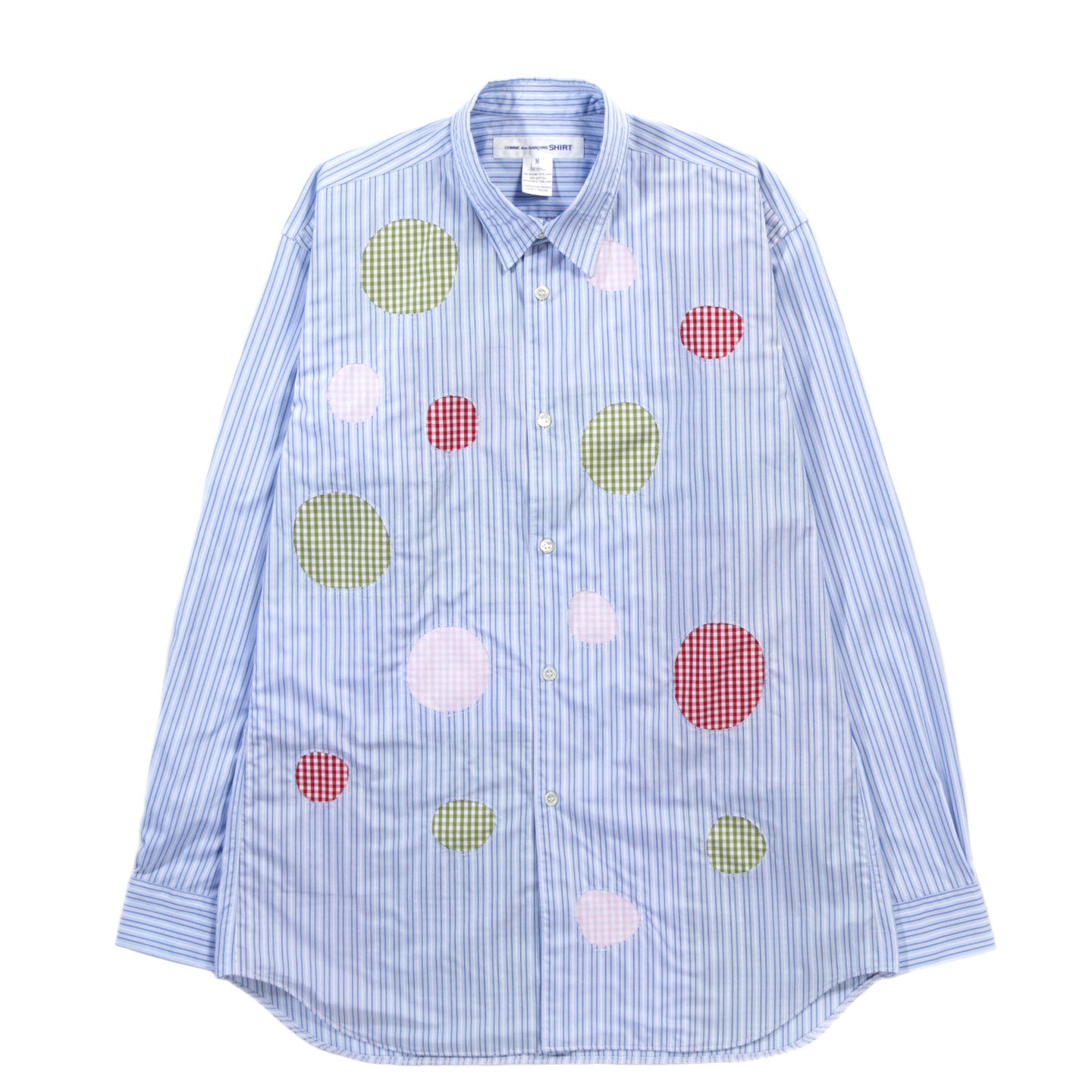 COMME DES GARCONS SHIRT B014 SHIRT STRIPE / CHECK MIX