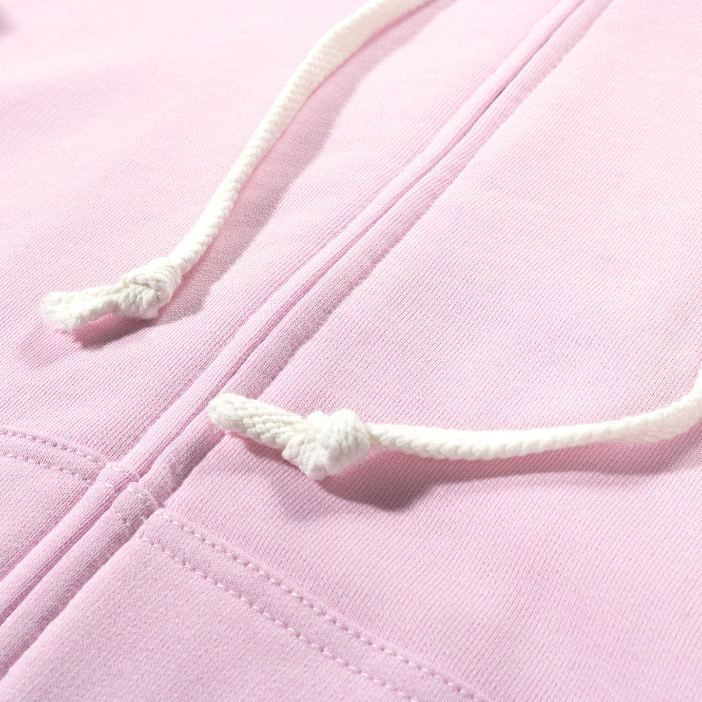 COMME DES GARCONS SHIRT T018 ZIP HOODED SWEATSHIRT PINK