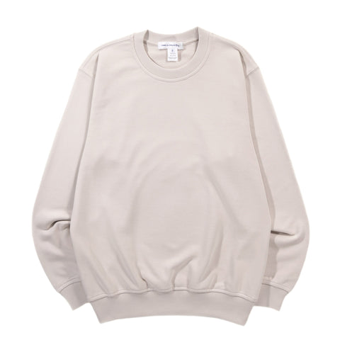 COMME DES GARCONS SHIRT T018 CREW NECK SWEATSHIRT BEIGE