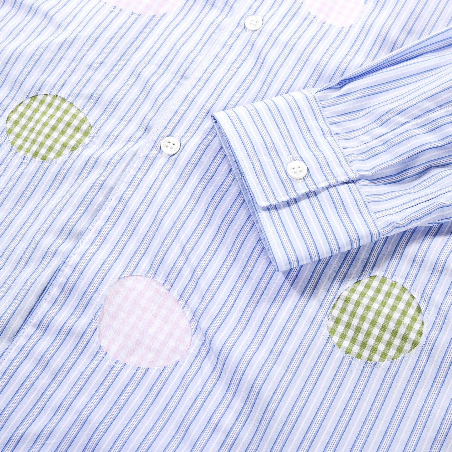 COMME DES GARCONS SHIRT B014 SHIRT STRIPE / CHECK MIX