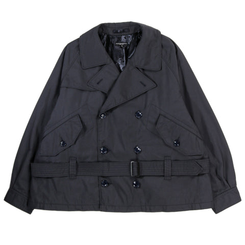 ENGINEERED GARMENTS SHORT TRENCH DK NAVY NYCO TWILL