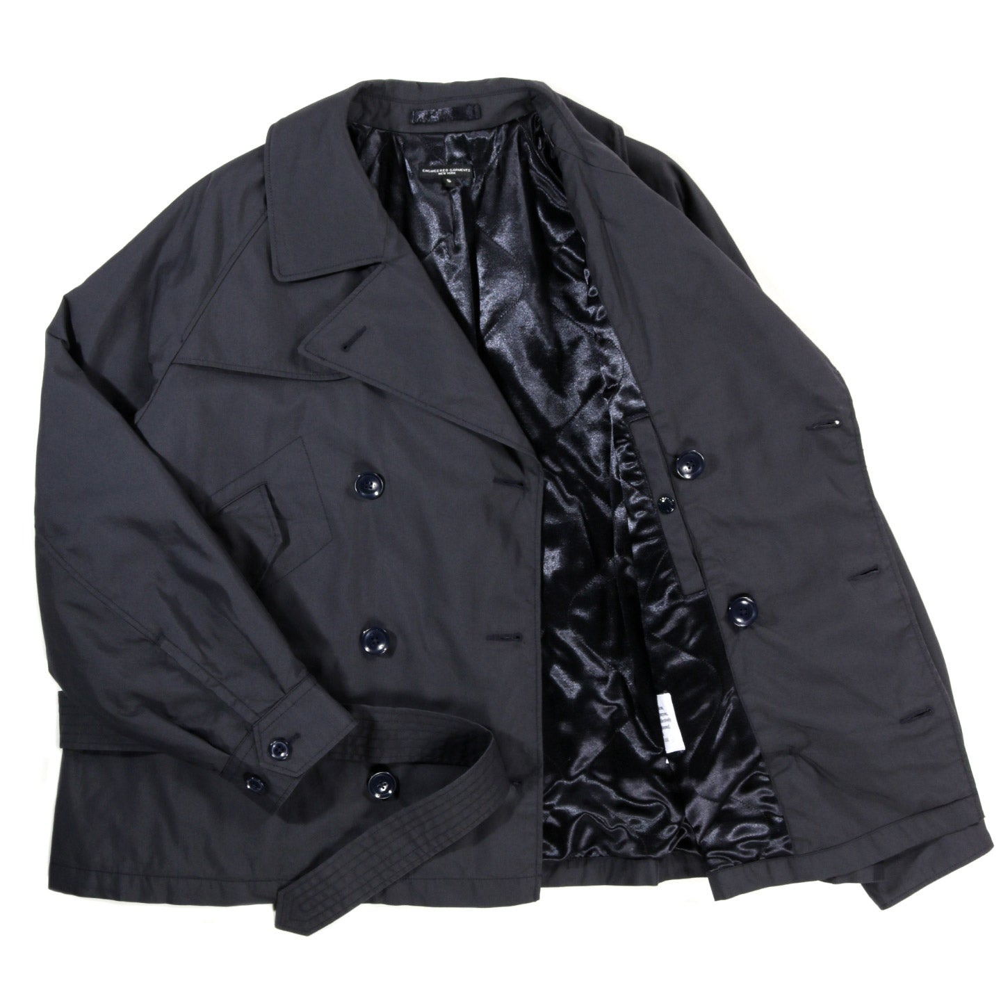 ENGINEERED GARMENTS SHORT TRENCH DK NAVY NYCO TWILL