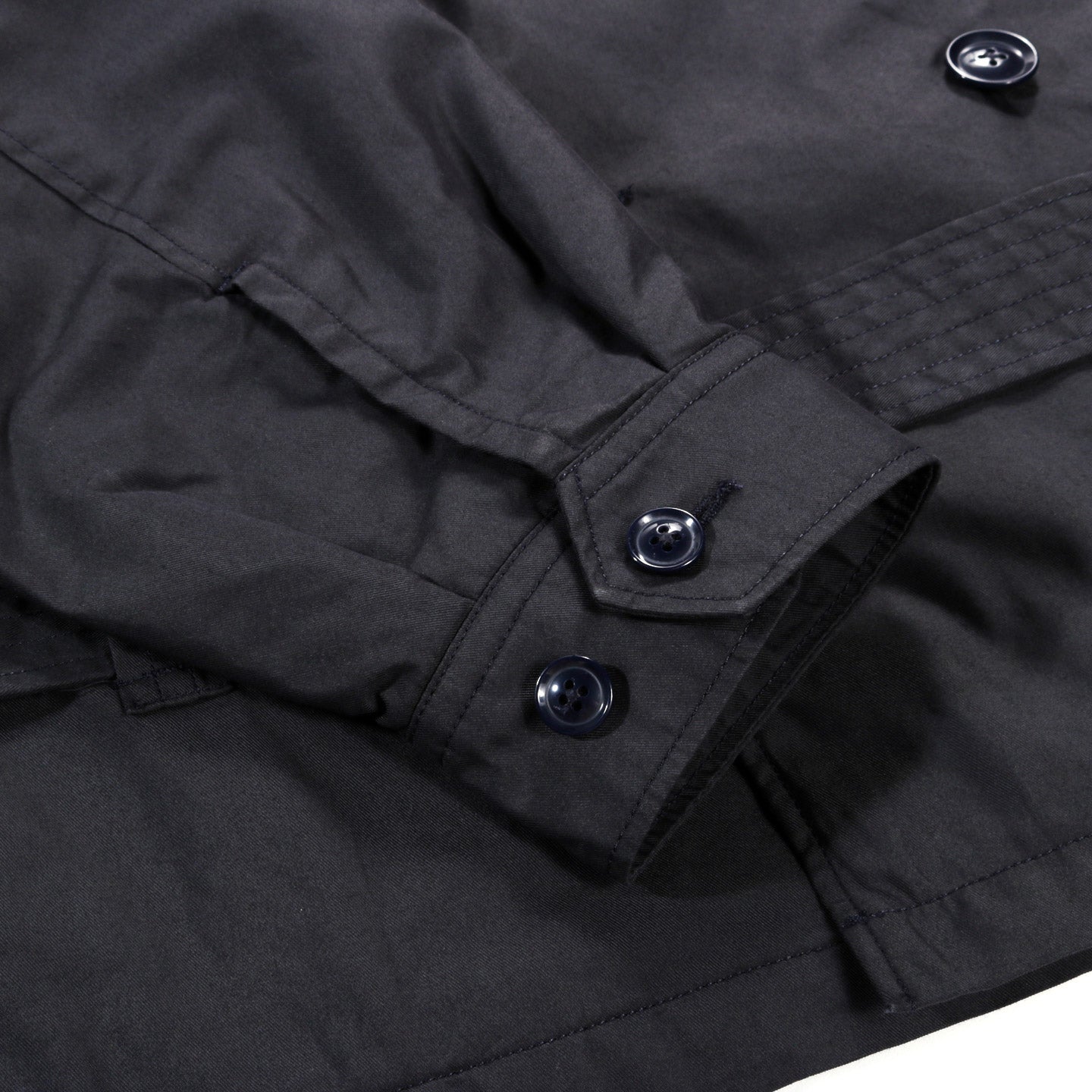 ENGINEERED GARMENTS SHORT TRENCH DK NAVY NYCO TWILL