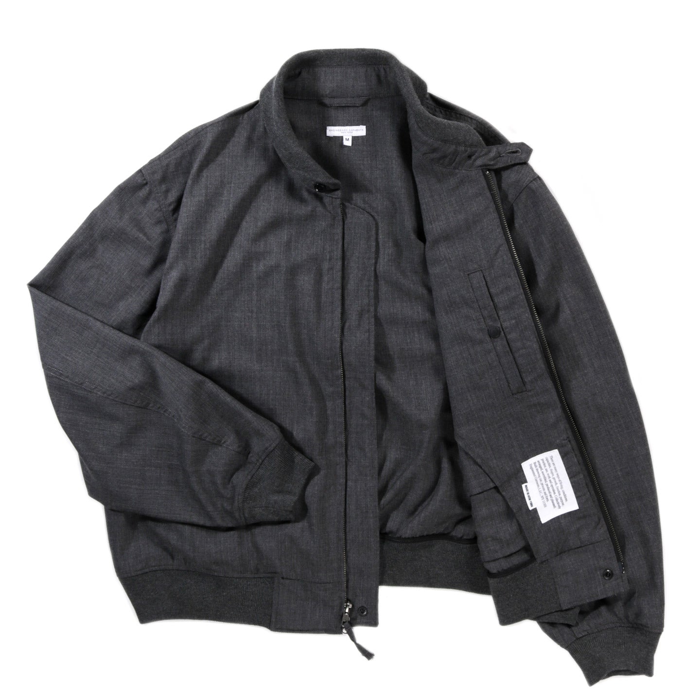 ENGINEERED GARMENTS LL JACKET CHARCOAL TROPICAL WOOL