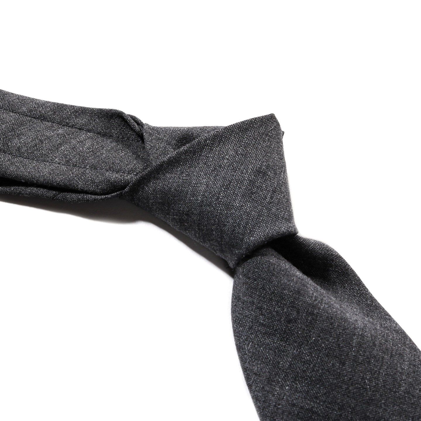 ENGINEERED GARMENTS NECK TIE CHARCOAL TROPICAL WOOL