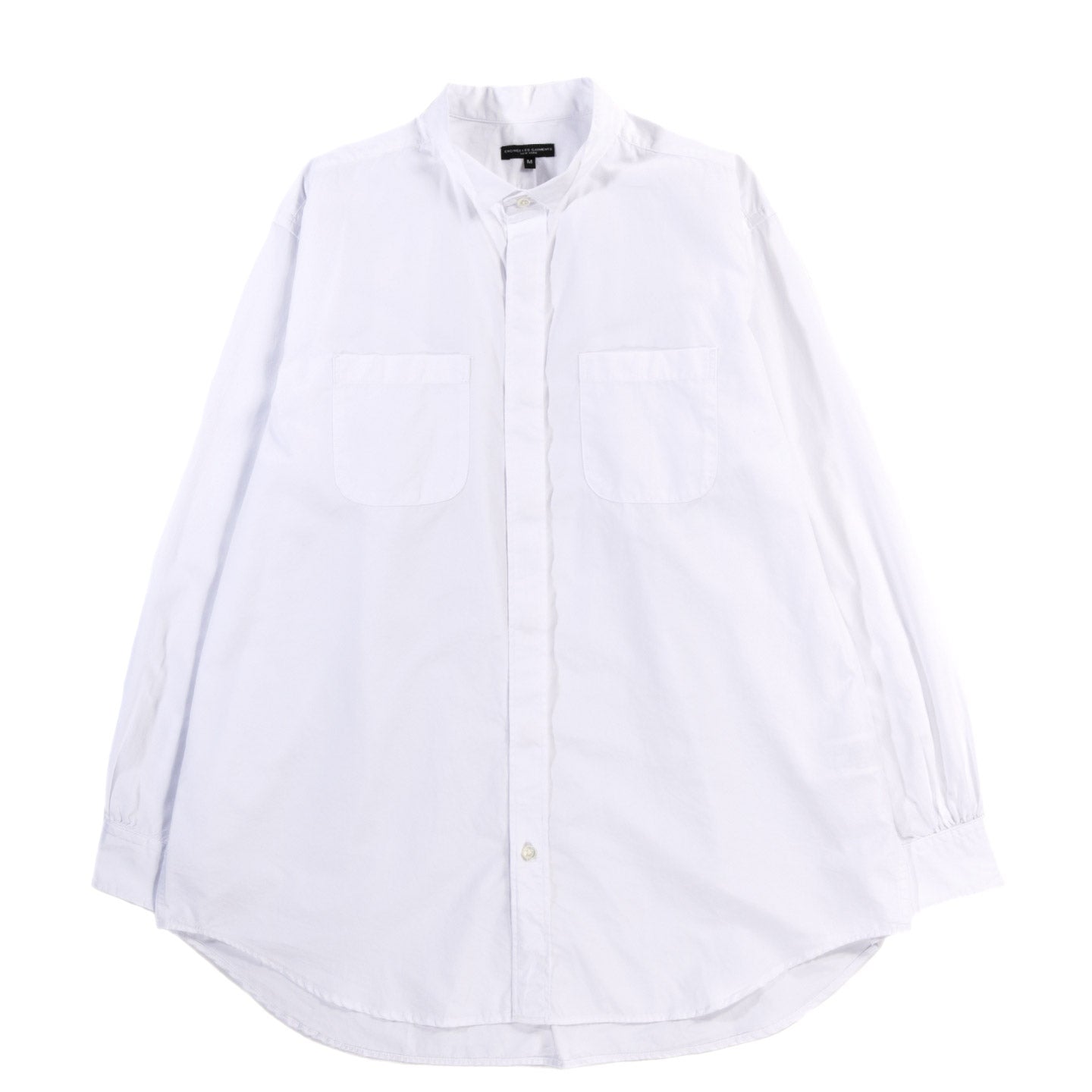 ENGINEERED GARMENTS WING COLLAR SHIRT WHITE 2PLY BROADCLOTH