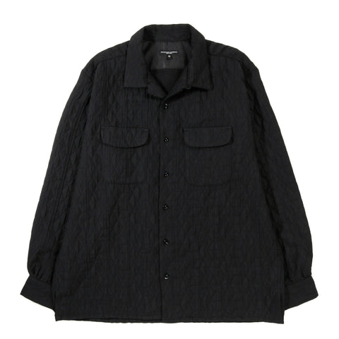 ENGINEERED GARMENTS CLASSIC SHIRT BLACK POLY GEO QUILT