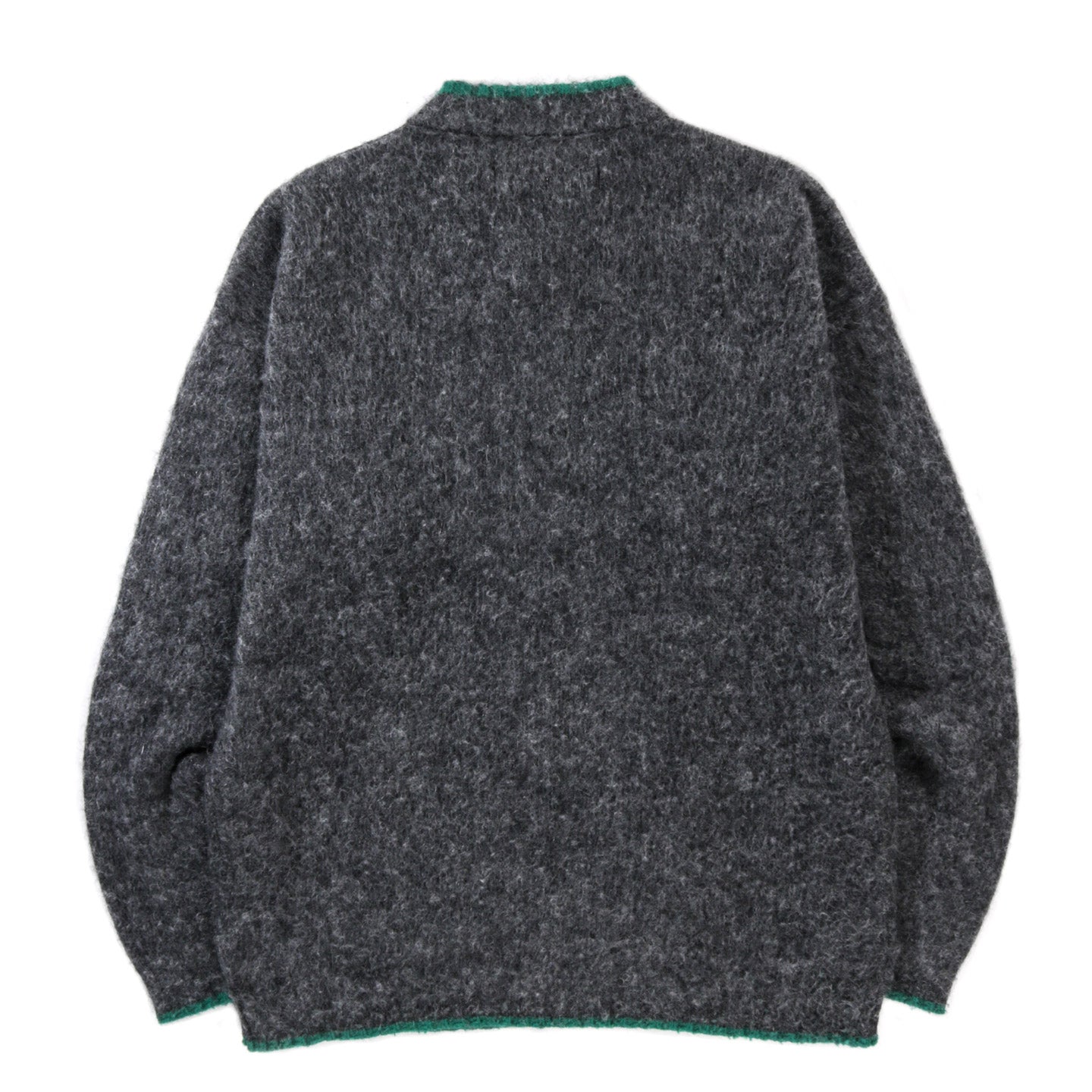 ERL SHAGGY OVERWASHED KNIT SWEATER DARK GREY