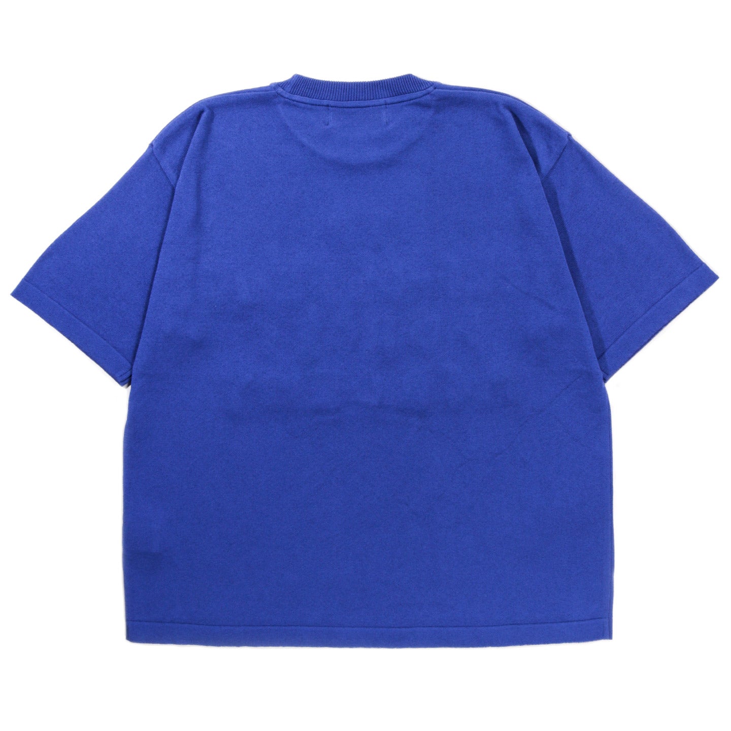 GIM CONTEXT COLLEGIATE-STYLE KNIT T-SHIRT BLUE