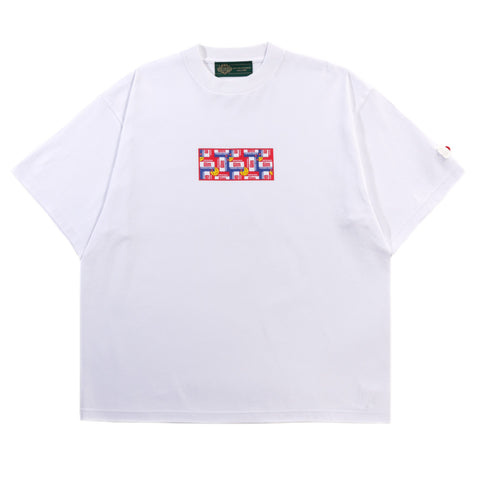 GIM CONTEXT POTATO CHIPS LOGO T-SHIRT WHITE