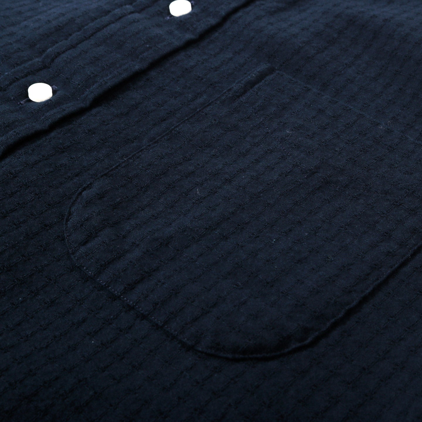 GITMAN VINTAGE BUTTON DOWN NAVY SASHIKO STYLE DOBBY