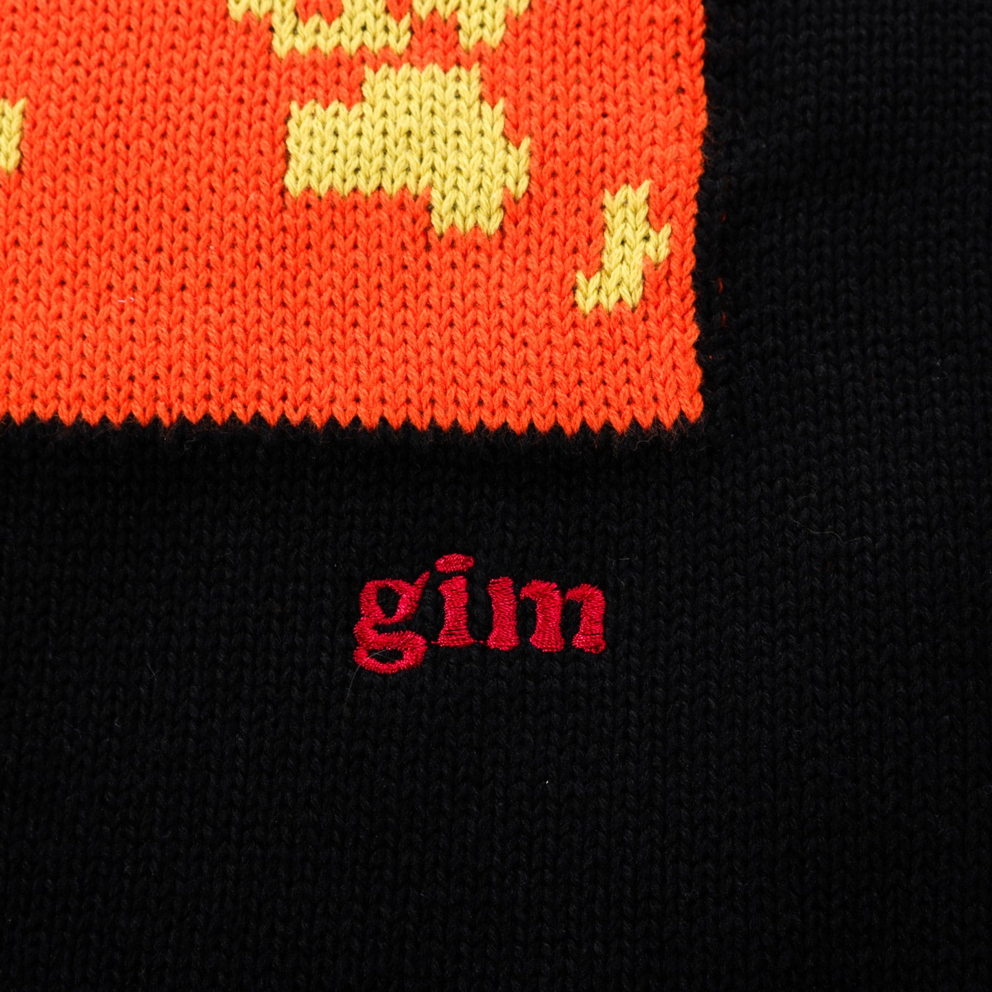 GIM CONTEXT WORLD MAP SWEATER BLACK