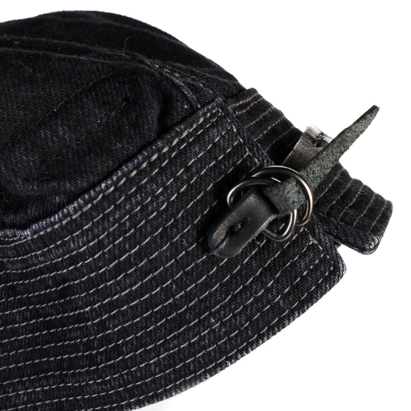 KAPITAL 11.5OZ DENIM THE OLD MAN AND THE SEA CAP BLACK X BLACK