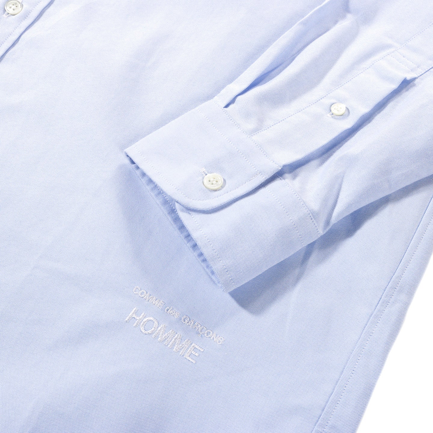 COMME DES GARCONS HOMME B008 WIDE FIT OXFORD SHIRT BLUE