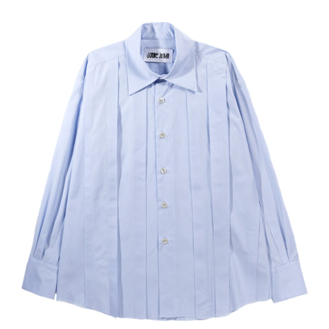 JOONE JOONAM PLEATED OFFICE SHIRT LIGHT BLUE