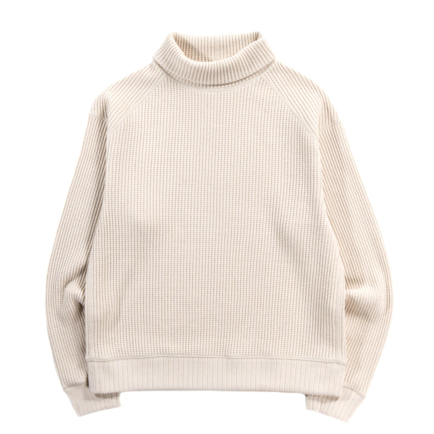 JACKMAN WAFFLE HIGHNECK IVORY