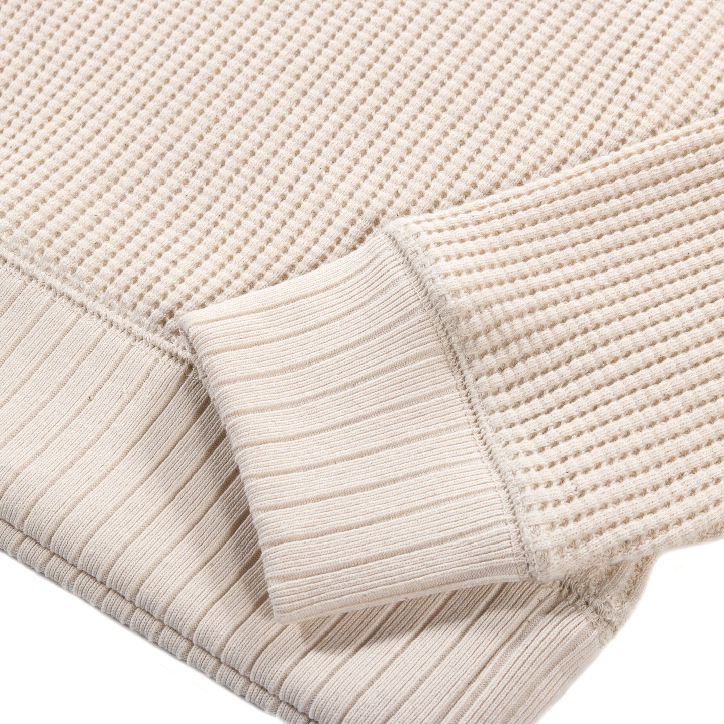 JACKMAN WAFFLE HIGHNECK IVORY