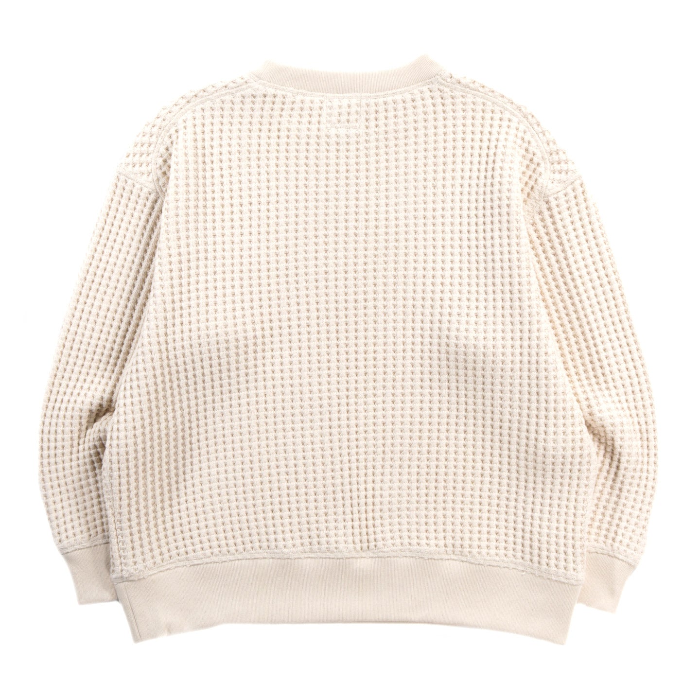 JACKMAN BIG WAFFLE CREWNECK IVORY