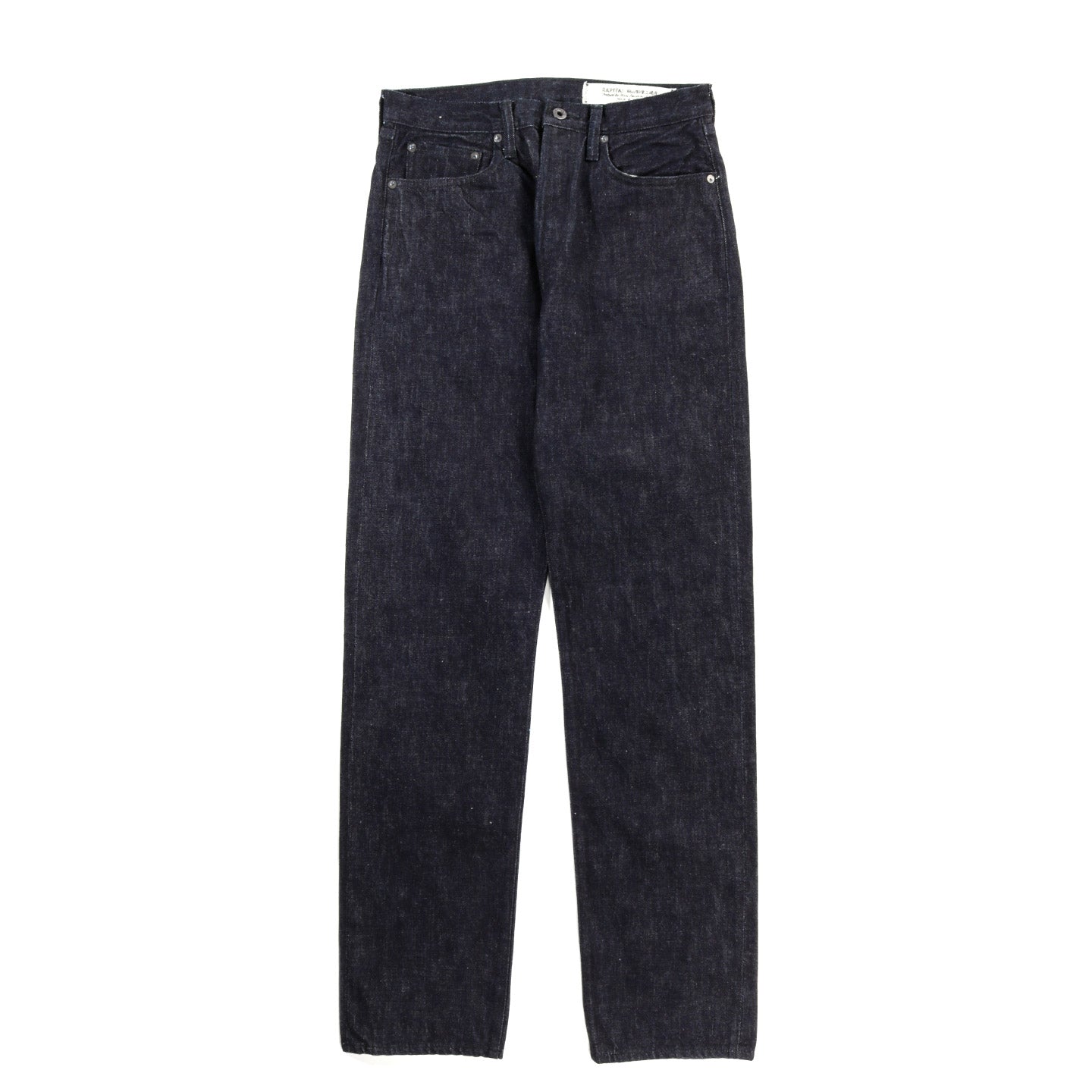 KAPITAL 14OZ DENIM 5P MONKEY CISCO BLACK THREAD INDIGO