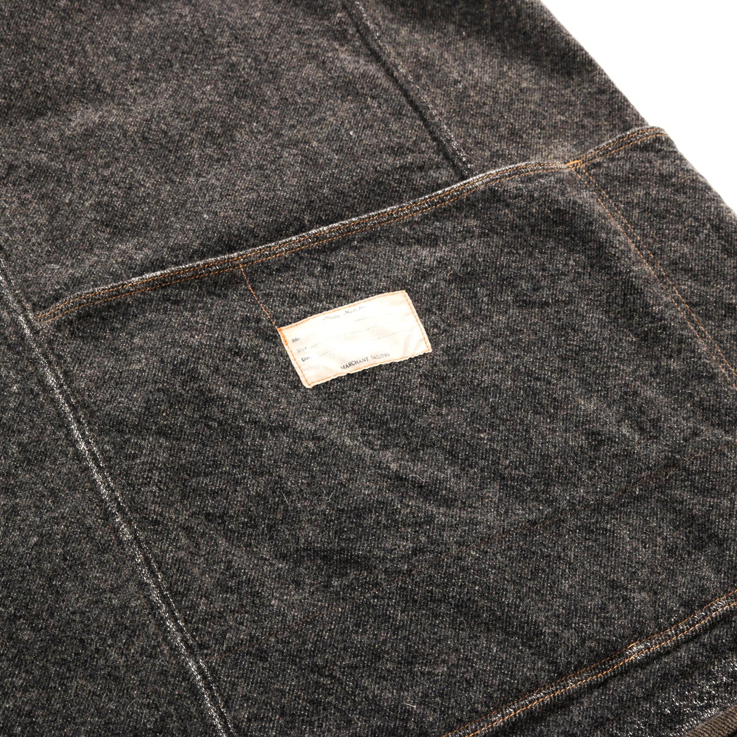 KAPITAL TWILL AGING-WOOL CACTUS COVERALL CHARCOAL