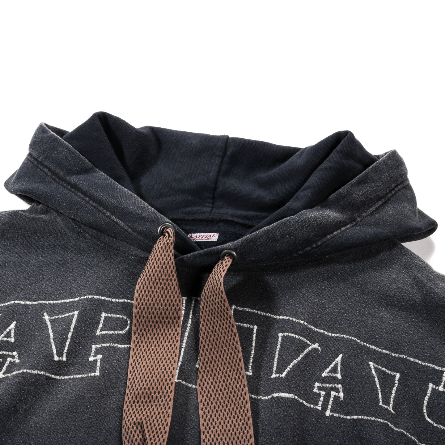 KAPITAL SWT DEVIL HOODIE KAPITAL EMBROIDERY BLACK