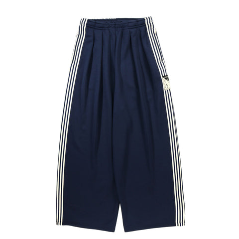 KAPITAL STUNT MAN & WOMAN SUPER BAGGY TRACK PANTS NAVY