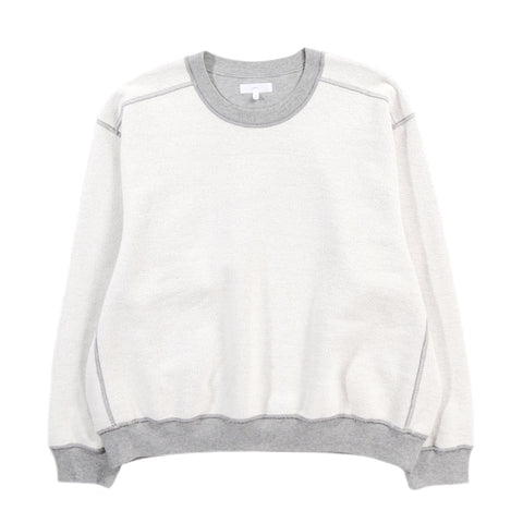 LADY WHITE CO. MINI CREWNECK REVERSE HEATHER GREY