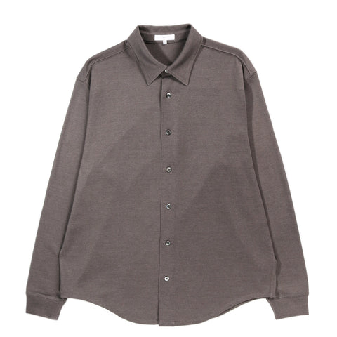 LADY WHITE CO. L/S JERSEY BUTTON DOWN GREY OLIVE