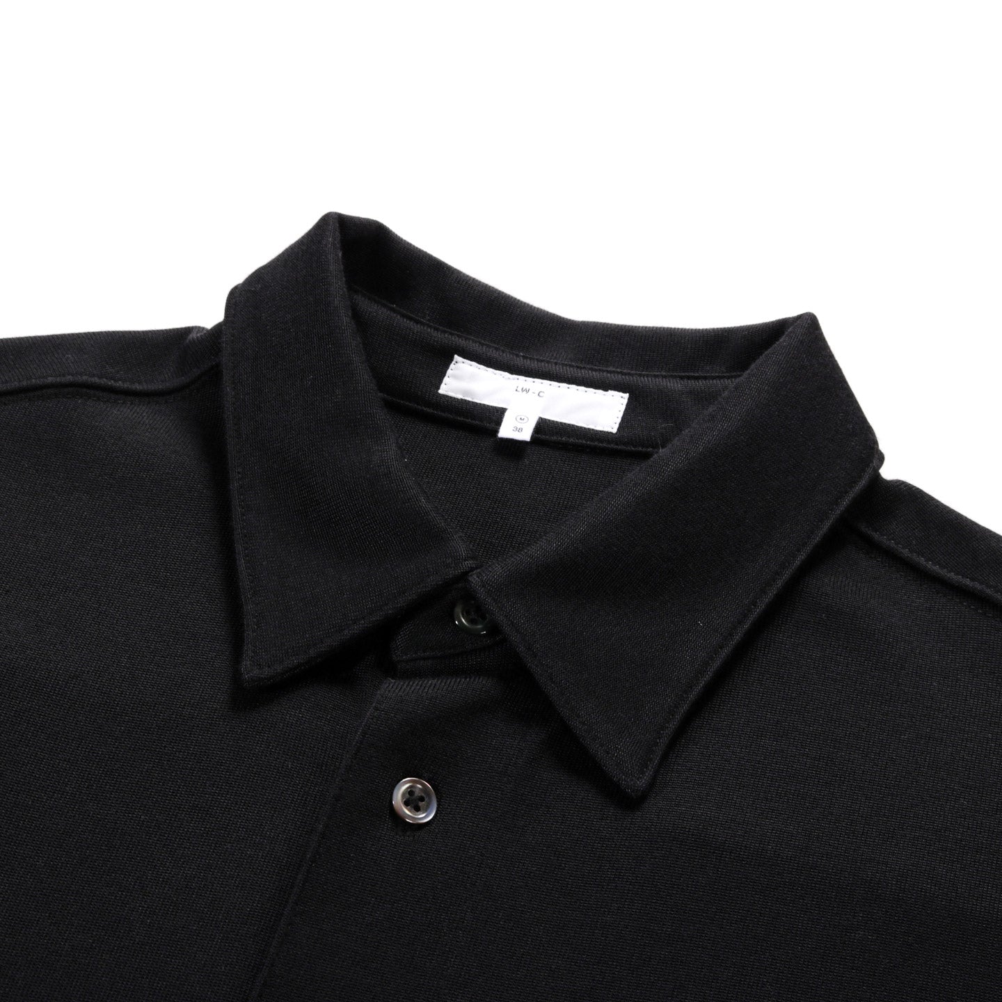 LADY WHITE CO. L/S JERSEY BUTTON DOWN BLACK