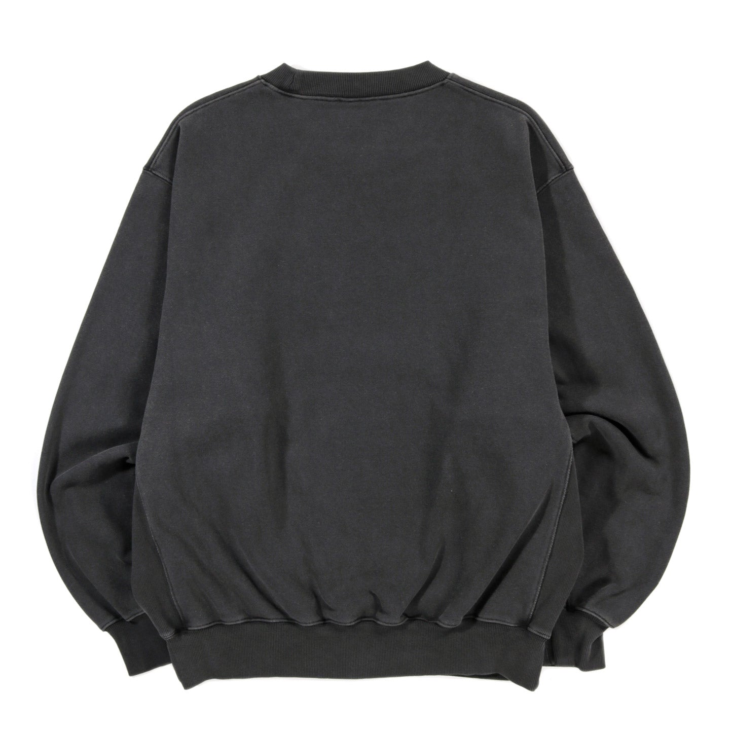 LQQK STUDIO WASHED FLEECE CREWNECK BLACK