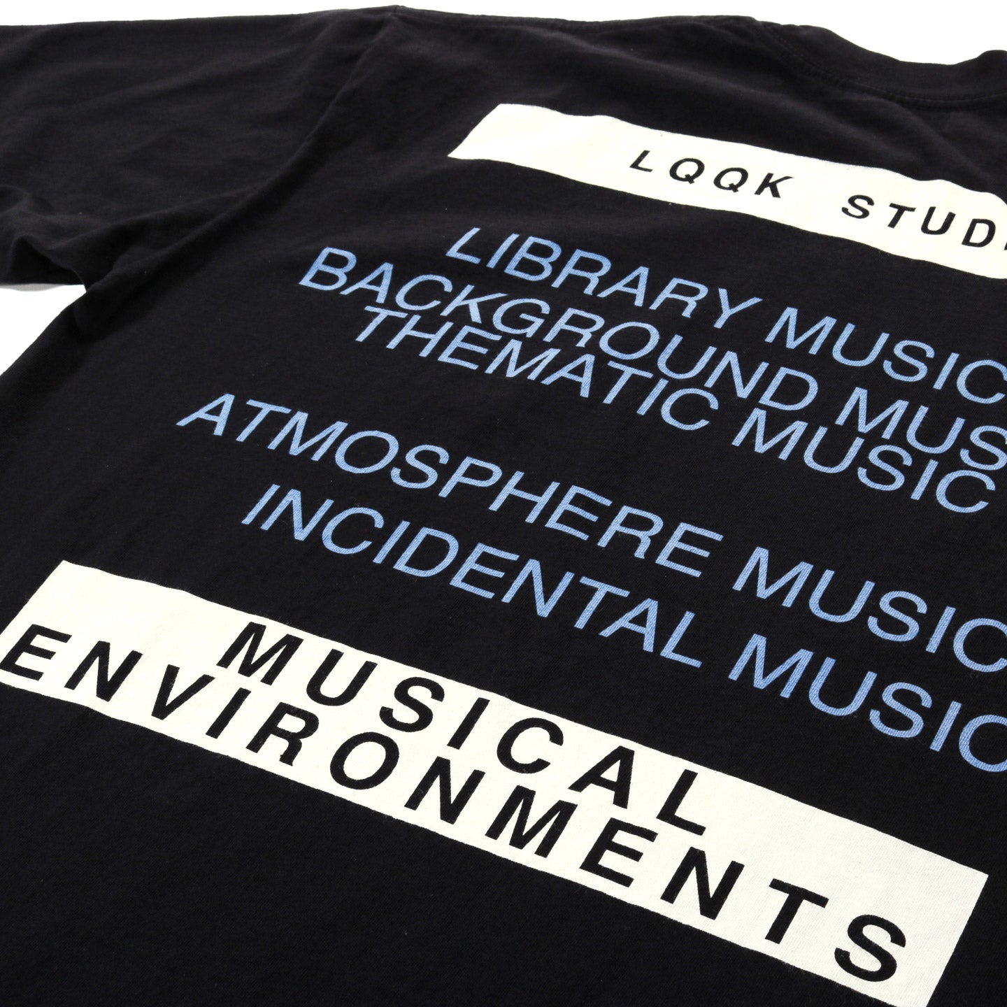 LQQK STUDIO MUSICAL ENVIRONMENTS TEE BLACK