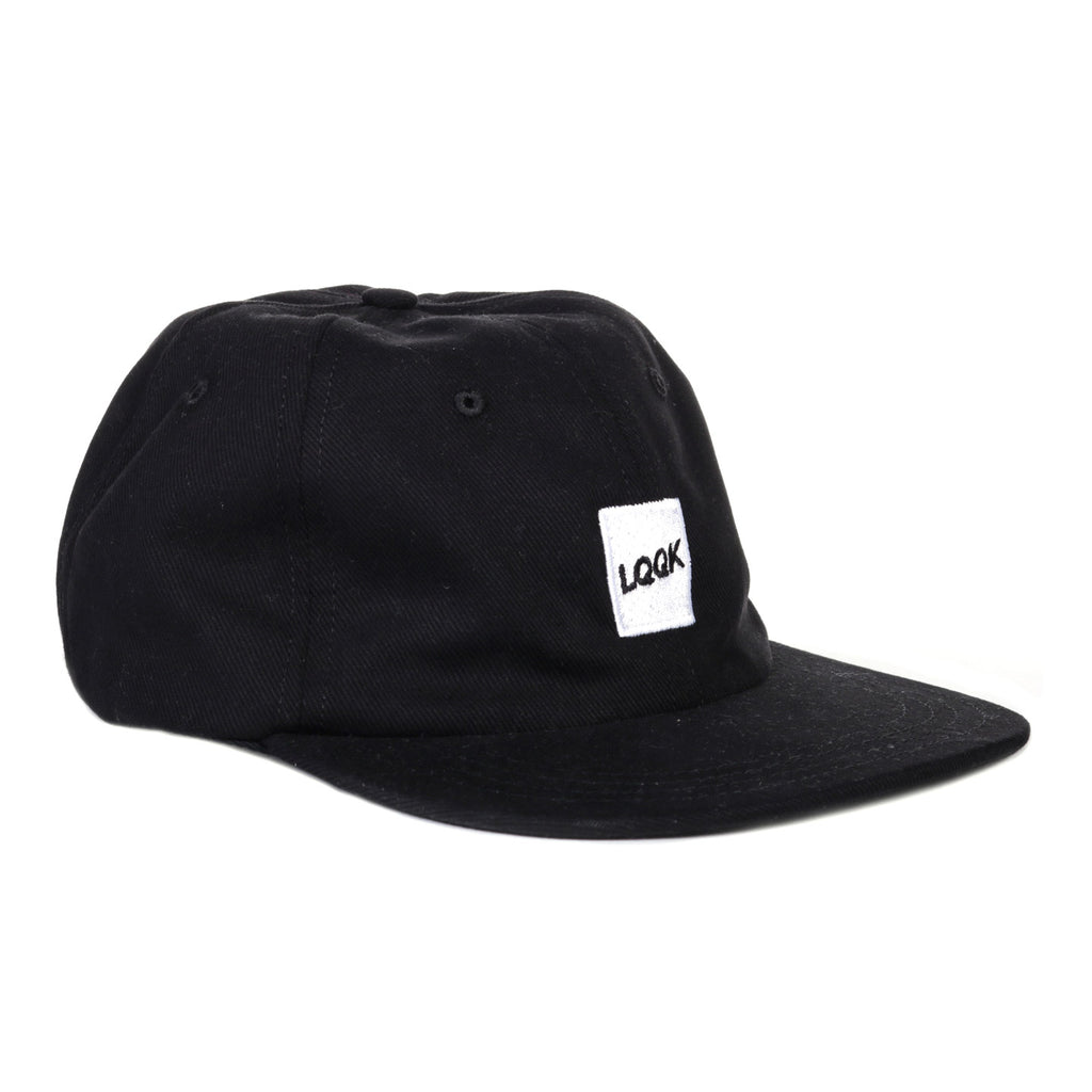 LQQK STUDIO BLACK COTTON TWILL LOGO CAP | TODAY CLOTHING