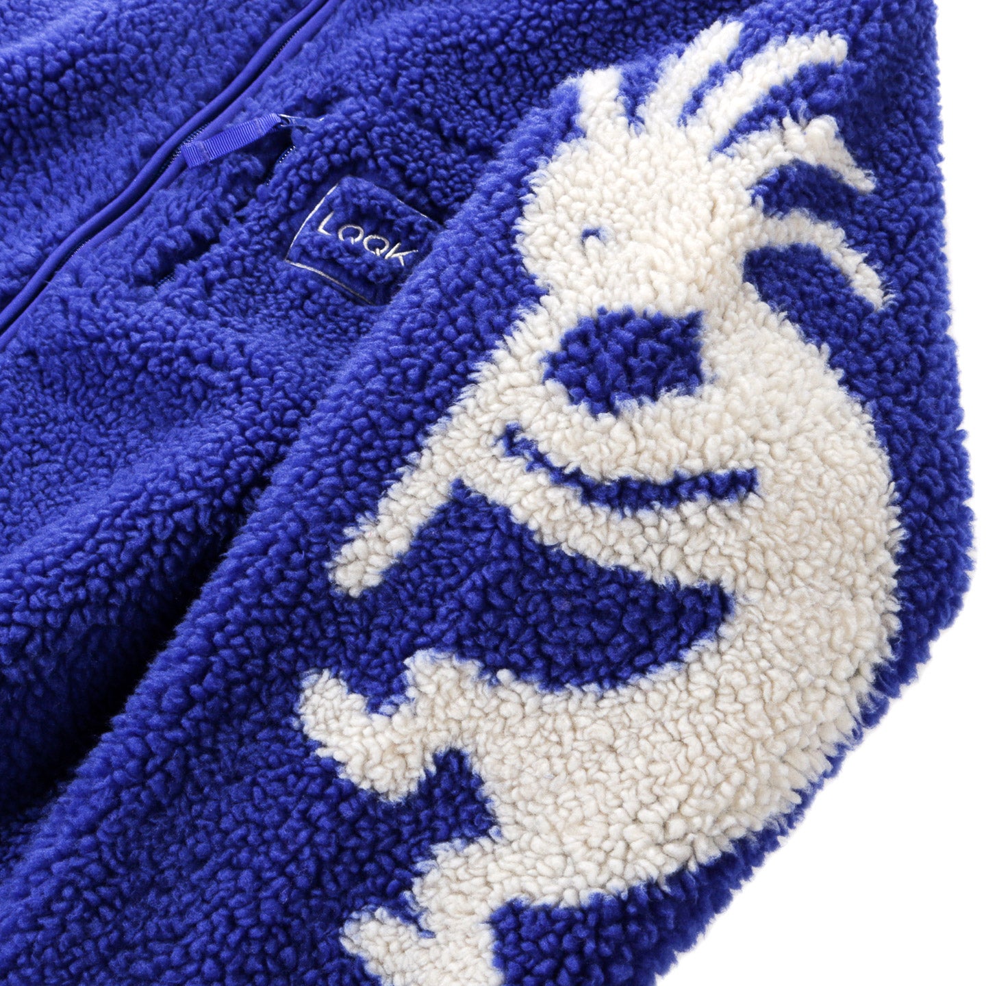 LQQK STUDIO KOKOPELLI FLEECE ROYAL BLUE