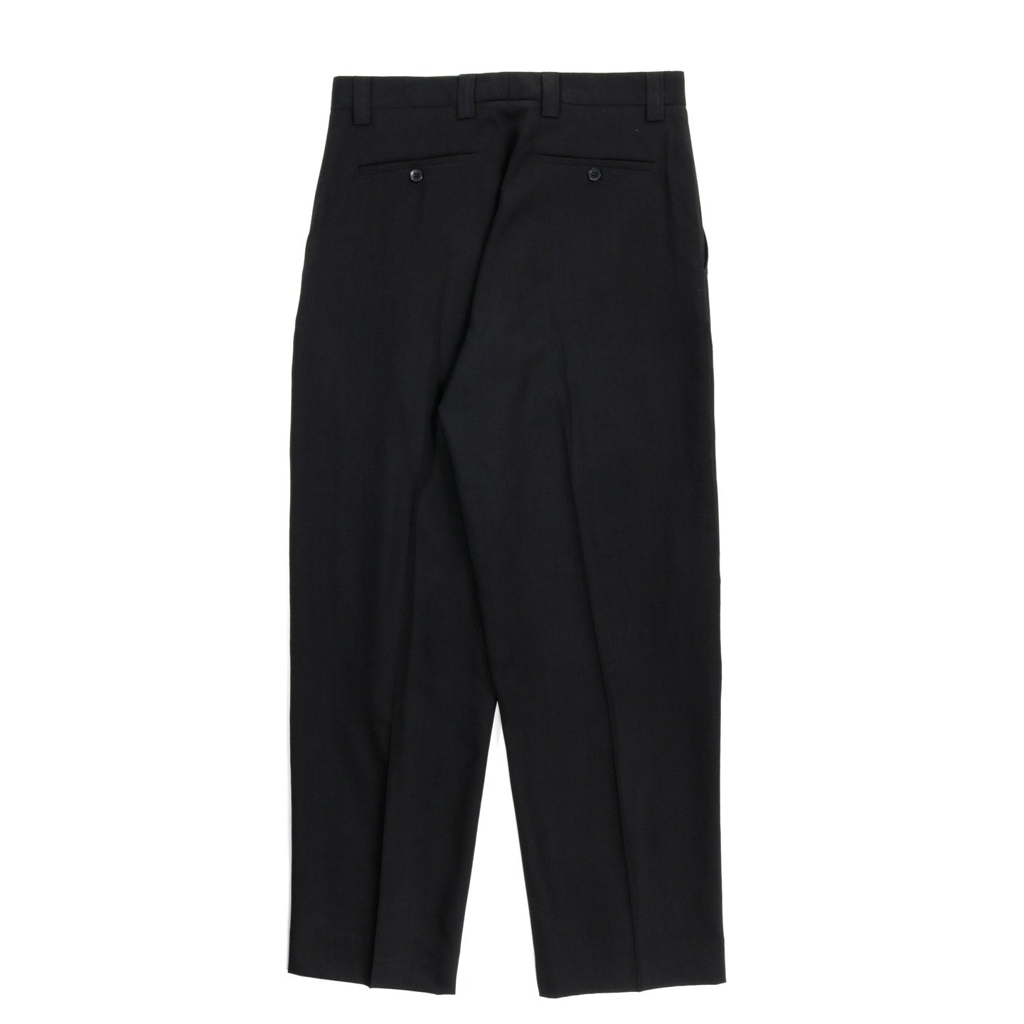 MFPEN STUDY TROUSERS BLACK TROPICAL WOOL